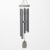 image:imageWoodstock Chimes Signature Collection Chimes of Bali 25 Silver World Music Wind Chimes for Outdoor Patio Home or Garden Decor BWAS
