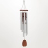 image:imageWoodstock Chimes Signature Collection Singing in The Rain Chime 25 Silver Wind Chimes for Outdoor Patio Home or Garden Dcor RAINLength 37 Diameter 7