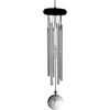 image:imageWoodstock Chimes Signature Collection Woodstock Crystal Meditation Chime 16 Silver Eastern Energies Wind Chimes for Outdoor Patio Home or Garden Dcor CCMC