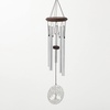 image:imageWoodstock Chimes Signature Collection Woodstock Habitats Chime 21 Silver Wind Chimes for Outdoor Patio Home or Garden Decor HCMHTree of Life