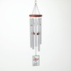image:imageWoodstock Wind Chimes 26 Butterfly Garden Chime StainedGlass Acrylic Wind Catcher Chimes Silver Aluminum Tubes Windchime for Outside Garden Decor Outdoor Patio and Front Porch