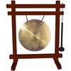 image:imageWoodstock Wind Chimes Desk Gong Brass HandHammered Bronze Medium 12  Inch Tall for Meditation Yoga Classrooms Offices Great for Awareness RelaxationBubinga