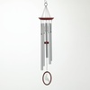 image:imageWoodstock Wind Chimes for Outside Garden Patio Porch and Outdoor Decor 24 Silver Wind Fantasy Wind Chimes Cardinal WFCCA