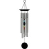 image:imageWoodstock Wind Chimes for Outside Outdoor Decor Outdoor and Patio Decor Porch Decor Meditation Yoga Awareness Relaxation 24 Woodstock Chakra Chime Seven Stones Large Size Blue Wind Chime CC7LBBlack