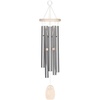 image:imageWoodstock Wind Chimes for Outside Outdoor Decor Patio and Garden Decor for Outside Front Porch Decor 24 Beachcomber Wind Chime Gracious Green Decorative Wind Chime BCGGWhite Wash