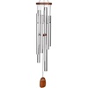 image:imageWoodstock Wind Chimes for Outside Outdoor Decor for Your Patio and Front Porch Garden Decor 33 Silver Wind Chime Woodstock Adagio Chime  Spanish Garden ADSG