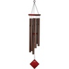 image:imageWoodstock Wind Chimes of Pluto Wind Chimes for Outside 37 Bronze Medium Tone Wind Chime Dcor for Outdoor Garden Patio Porch Encore CollectionBronze