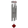 image:imageWoodstock Wind Chimes of the Eclipse Chimes for Outside 40 Bronze Large Deep Tone Chime Dcor for Outdoor Garden Patio Porch Encore CollectionSilver