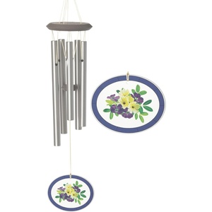 image:imageWoodstock Chimes 21 Garden Bouquet Botanical Chime Flower StainedGlass Acrylic Wind Catcher Chimes Silver Aluminum Tubes Windchime for Outside Garden Decor Outdoor Patio and Front Porch21