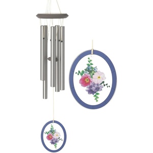 image:imageWoodstock Chimes 21 Garden Bouquet Botanical Chime Flower StainedGlass Acrylic Wind Catcher Chimes Silver Aluminum Tubes Windchime for Outside Garden Decor Outdoor Patio and Front Porch22