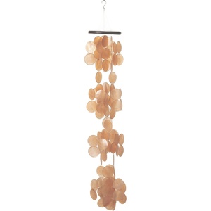 image:imageWoodstock Chimes Asli Arts Collection Capiz Waterfall 40 Azure Capiz Wind Chimes for Outdoor Patio Home or Garden Dcor Wind Chime for Mom ChristmasHanukkah Gifts CWRA40 Inches Summer Marigold