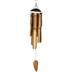 image:imageWoodstock Chimes Asli Arts Collection Half Coconut Bamboo Chime Medium 25 Classic Bamboo Wind Chimes for Outdoor Patio Home or Garden Dcor C107