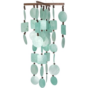 image:imageWoodstock Chimes Asli Arts Collection Purple Capiz Chime 21 Capiz Wind Chimes for Outdoor Patio Home or Garden Dcor C716Large