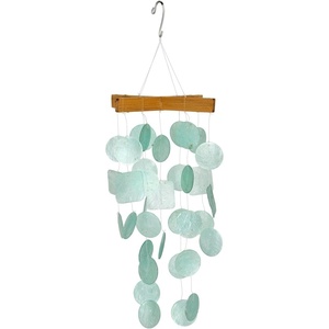 image:imageWoodstock Chimes Asli Arts Collection Purple Capiz Chime 21 Capiz Wind Chimes for Outdoor Patio Home or Garden Dcor C716Mini