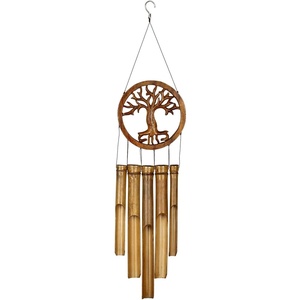 image:imageWoodstock Chimes Asli Arts Collection Tree of Life Bamboo Chime 26 Bamboo Wind Chimes for Outdoor Patio Home or Garden Dcor CTOL