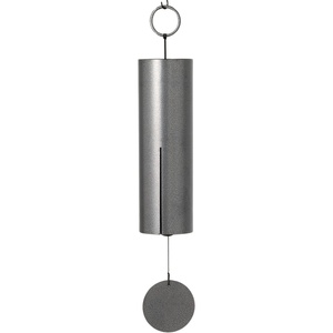 image:imageWoodstock Chimes Dynasty Wind Bell 27 Antique Silver Wind Chime for Outside Garden Patio Decor Deep Tone Bell Sound of the Harbor Outdoor Metal Decor DBASSilver