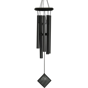image:imageWoodstock Chimes Encore Collection Chimes of Polaris 22 BlackBlack Wind Chimes for Outdoor Patio Home or Garden Dcor DCKK22