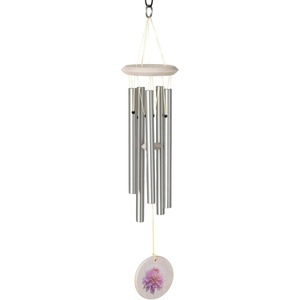 image:imageWoodstock Chimes Flower Wind Chime 22 Outdoor Memorial Gift Wind Chimes for Backyard Porch Garden Patio Dcor Zen Light SoundPink Mum