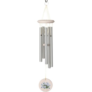 image:imageWoodstock Chimes Flower Wind Chime 22 Outdoor Memorial Gift Wind Chimes for Backyard Porch Garden Patio Dcor Zen Light SoundPurple