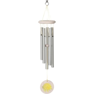 image:imageWoodstock Chimes Flower Wind Chime 22 Outdoor Memorial Gift Wind Chimes for Backyard Porch Garden Patio Dcor Zen Light SoundYellow