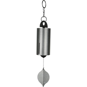 image:imageWoodstock Chimes Heroic Windbell Wind Chime for Outside 40 Large SilverDeep Tone Sound Outdoor Decor for Patio Porch Garden HWLASAntique Silver