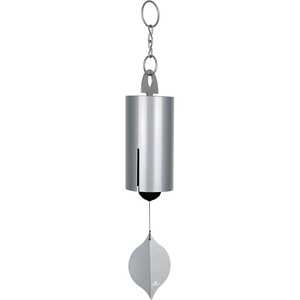 image:imageWoodstock Chimes Heroic Windbell Wind Chime for Outside 40 Large SilverDeep Tone Sound Outdoor Decor for Patio Porch Garden HWLASHarbor Grey