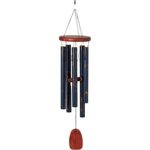 image:imageWoodstock Chimes Marble Wind Chime 24 Satin Green with Gold Vein Accent Outdoor Memorial Gift Wind Chimes for Backyard Porch Garden Patio Decor WDCGGSatin Blue