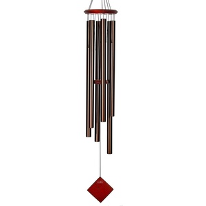 image:imageWoodstock Chimes Neptune Wind Chime for Outside 54 Large Silver Deep Tone Sound for Outdoor Garden Patio Porch Decor Encore Collection DCS54Chimes of Neptune  Bronze