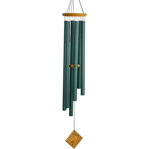 image:imageWoodstock Chimes Neptune Wind Chime for Outside 54 Large Silver Deep Tone Sound for Outdoor Garden Patio Porch Decor Encore Collection DCS54Verdigris