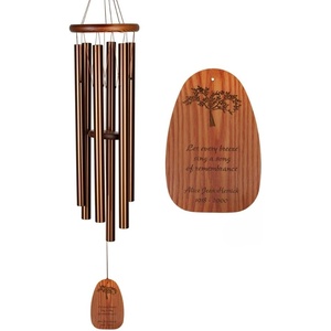 image:imageWoodstock Chimes Personalized Amazing Grace Wind Chime for Outside 40 Medium BronzeOutdoor Garden Decor Memorial Gift for Loss Loved Ones PAGLBR03