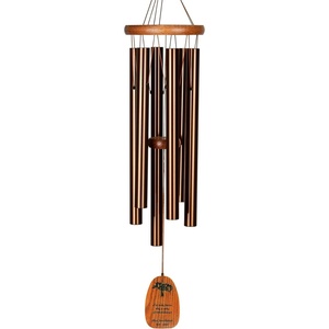 image:imageWoodstock Chimes Personalized Tree of Life Amazing Grace Wind Chime for Outside 24 Medium Bronze Outdoor Garden Decor Memorial Gift for Loss Loved Ones