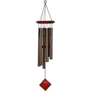 image:imageWoodstock Chimes Pluto Wind Chime for Outside 27 Bronze Small Light Airy Sound for Outdoor Garden Patio Porch Decor Encore Collection DCB27Bronze