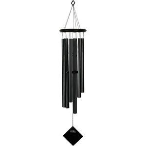 image:imageWoodstock Chimes Pluto Wind Chime for Outside 37 Black Wood Medium Tone Sound for Outdoor Garden Patio Porch Decor Gifts Encore Collection DCKK37Black