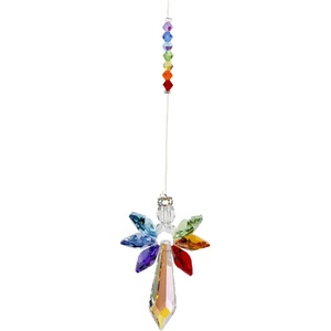 image:imageWoodstock Chimes Rainbow Makers Crystal Suncatchers Crystal Guardian Angel Large ChakraCGCHL