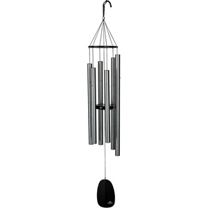 image:imageWoodstock Chimes Signature Collection Bells of Paradise Antique Silver 44 Decor Designs Wind Chimes for Outdoor Patio Home or Garden Dcor BPLAS