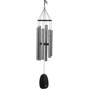 image:imageWoodstock Chimes Signature Collection Bells of Paradise Bronze 32 Decor Designs Wind Chimes for Outdoor Patio Home or Garden Dcor BPMBRAntique Silver