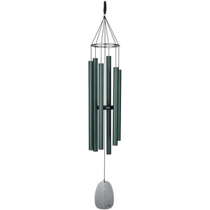 image:imageWoodstock Chimes Signature Collection Bells of Paradise Bronze 32 Decor Designs Wind Chimes for Outdoor Patio Home or Garden Dcor BPMBRGreen
