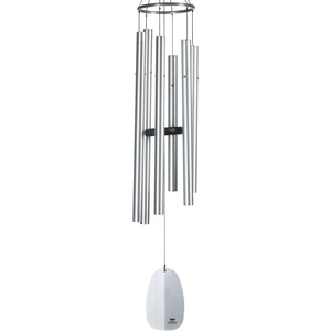 image:imageWoodstock Chimes Signature Collection Windsinger Chimes of Athena 44 Silver Wind Chimes for Outdoor Patio Home or Garden Dcor WWSA