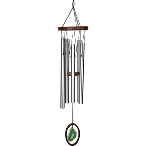 image:imageWoodstock Chimes Signature Collection Woodstock Agate Chime Large 25 Blue Decor Designs Wind Chimes for Outdoor Patio Home or Garden Dcor WAGBLLGreen