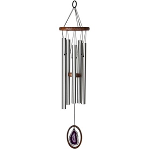 image:imageWoodstock Chimes Signature Collection Woodstock Agate Chime Large 25 Blue Decor Designs Wind Chimes for Outdoor Patio Home or Garden Dcor WAGBLLPurple