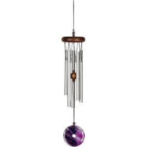 image:imageWoodstock Chimes Signature Collection Woodstock Amethyst Chime Small 21 Decor Designs Wind Chimes for Outdoor Patio Home or Garden Dcor WYBRPetite