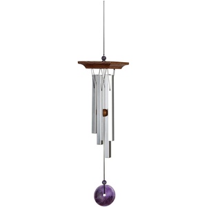 image:imageWoodstock Chimes Signature Collection Woodstock Amethyst Chime Small 21 Decor Designs Wind Chimes for Outdoor Patio Home or Garden Dcor WYBRSmall