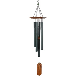 image:imageWoodstock Chimes Signature Collection Woodstock Craftsman Chime 25 Black Decor Designs Wind Chimes for Outdoor Patio Home or Garden Dcor CRCBMCRCE
