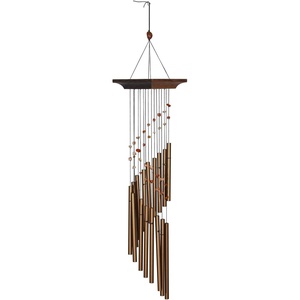 image:imageWoodstock Chimes Signature Collection Woodstock Mystic Spiral 22 Amber Decor Designs Wind Chimes for Outdoor Patio Home or Garden Dcor MSAAmber