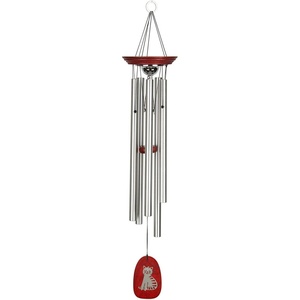 image:imageWoodstock Chimes Signature Collection Woodstock Pet Memorial Chime 24 Dog Inspirational and Memorial Wind Chimes for Outdoor Patio Home or Garden Dcor RMDOGCat