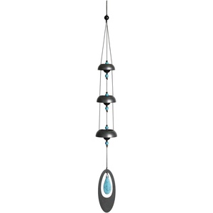 image:imageWoodstock Chimes Signature Collection Woodstock Temple Bells 25 Turquoise Wind Bells for Outdoor Patio Home or Garden Dcor TB3TQ