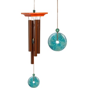 image:imageWoodstock Chimes Signature Collection Woodstock Turquoise Chime Small 21 Decor Designs Wind Chimes for Outdoor Patio Home or Garden Dcor WTBR