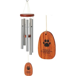 image:imageWoodstock Wind Chimes 20 Pet Sympathy Memorial Wind Chime Paw Print Wind Catcher for Loss of Dog Windchime Dog Remembrance Tribute to a Beloved Pet and Best Friend for Outside MemorialsPaw Print