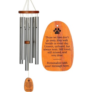 image:imageWoodstock Wind Chimes 20 Pet Sympathy Memorial Wind Chime Paw Print Wind Catcher for Loss of Dog Windchime Dog Remembrance Tribute to a Beloved Pet and Best Friend for Outside MemorialsPersonalized Dog Paw