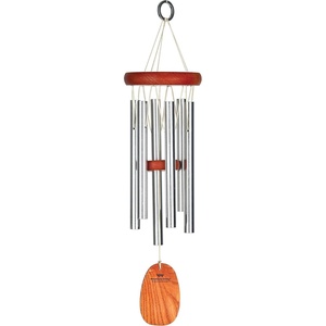 image:imageWoodstock Wind Chimes Amazing Grace Chime Wind Chime Inspirational and Memorial Gifts Wind Chimes for Outside Patio Home or Garden Decor Bronze 16 SmallSilver